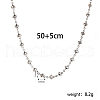 Elegant Vintage Hollow Stainless Steel Link Chain Necklaces for Women WE8601-3-2