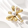 304 Stainless Steel Cubic Zirconia Cuff Rings for Women RJEW-D302-02G-02-1