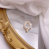 Mother's Day Jewellery Natural Freshwater Pearl Beaded Finger Rings WG7CD33-12-1