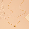 925 Sterling Silver & Natural Freshwater Pearl Ring Pendant Necklaces for Women WW6224-4