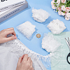 MAYJOYDIY US 4 Bags 4 Styles Polyester Embroidery Lace Ribbons OCOR-MA0001-01-3