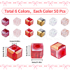 SUNNYCLUE 300Pcs 6 Colors Electroplate Glass Beads EGLA-SC0001-36B-2