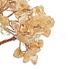 Natural Yellow Quartz Chips Tree Decorations DJEW-M012-01A-3