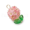 Frosted Transparent Acrylic Pendants PALLOY-MZ00671-4