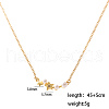 Elegant Stainless Steel & Imitation Pearl Star Pendant Necklaces for Women FW5456-5
