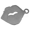 Platinum Plated Alloy Enamel Red Lip Pendants X-ENAM-26X18-2