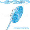 Polyester Cloud Printed Grosgrain Ribbons OCOR-WH0070-130-2