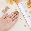 Globleland 40Pcs 2 Colors 201 Stainless Steel Linking Rings STAS-GL0001-05-7