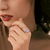 FIBLOOM  3pcs 3 styles Brass Adjustable Ring Findings FIND-FI0001-06P-7