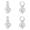   925 Sterling Silver Peach Heart Charms FIND-PH0021-55A-1