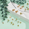 Unicraftale Flat Round 304 Stainless Steel Stud Earring Settings STAS-UN0060-74A-G-4
