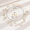 Glass Round Beaded Multilayer Necklaces & Earrings Sets for Women HD1365-2