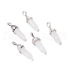 Natural White Jade Pendants G-K329-51P-1