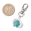 Synthetic Turquoise Starfish Turtle & Shell Pendant Decorations HJEW-JM03178-5