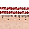 Electroplate Glass Beads Strands EGLA-Q128-02A-FP06-4