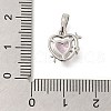 Brass Micro Pave Cubic Zirconia Charms KK-I717-01P-3