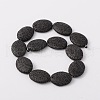 Synthetic Lava Rock Bead Strands G-N0110-18-2
