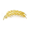 Brass Micro Pave Cubic Zirconia Lapel Pins KK-D378-28G-1
