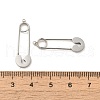 304 Stainless Steel Pendants STAS-L022-382P-3