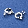 Rack Plating Brass Spring Ring Clasps KK-F090-22S-2