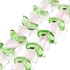 Transparent Glass Beads Strands LAMP-H061-02C-1