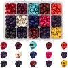 Halloween Theme Dyed Synthetic Turquoise Bead Strands G-GA0001-04-1