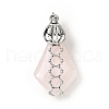 Natural Rose Quartz Pendants G-C246-05P-1