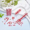  452Pcs 2 Style 2-Hole Opaque Glass Seed Beads SEED-NB0001-76-6