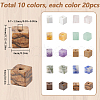 SUNNYCLUE 200Pcs 10 Styles Natural Mixed Gemstone Beads Strands G-SC0003-12-2
