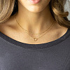 Ring Alloy Pendant Double Layer Necklaces for Women FS-WG49CC8-01-3