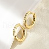 Brass Micro Pave Clear Cubic Zirconia Hoop Earrings EJEW-D311-145G-3
