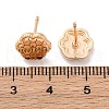 Brass Stud Earrings EJEW-D288-15G-3