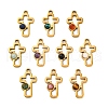 Natural Mixed Stone Pendants STAS-Z100-09G-1