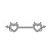 316L Surgical Stainless Steel Nipple Rings WGD1062-03-1