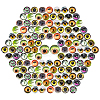 30Pcs   Glass Cabochons GLAA-PH0001-36-1