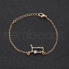 12 Constellations Alloy Rhinestone Link Bracelets WG43B2B-06-1
