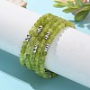 Natural Peridot Bead Bracelet ZW6419-4-8