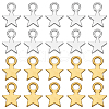 SUNNYCLUE 200Pcs 2 Styles Tibetan Style Alloy Charms FIND-SC0007-64-1
