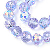 Transparent Electroplate Glass Beads Strands EGLA-N012-001-A01-3