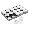 15Pcs Round Acrylic Loose Diamond Storage Box Sets VBOX-WH0005-07-1