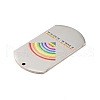 Non-Tarnish Pride 201 Stainless Steel Big Pendants STAS-J041-05E-2