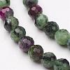 Natural Ruby in Zoisite Bead Strands G-P213-35-1