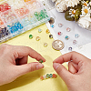  300Pcs 12 Colors Baking Painted Transparent Glass Beads GLAA-PH0003-09-3