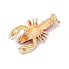 Lobster Enamel Pins JEWB-R067-01G-3