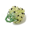 Glass Seed Beaded Pendants PALLOY-GD00003-03-4