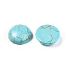 Craft Findings Dyed Synthetic Turquoise Gemstone Flat Back Dome Cabochons TURQ-S266-18mm-01-3