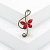 Alloy Rhinestone Safety Pin Brooch PW23101832418-1