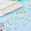 GOMAKERER 24Pcs 6 Style Brass Cable Chain Extender KK-GO0001-56-5