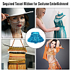 10M Paillette Tassel Ribbon Trim OCOR-WH0078-162A-6