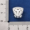 Rack Plating Brass Micro Pave Cubic Zirconia Beads KK-Z082-13S-3